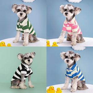 Ropa de verano para perros de entrega rápida, ropa de Polo a rayas de dos patas ventilada para perros pequeños, medianos y grandes - Product Image 2