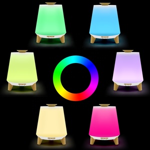 Bán Buôn 300 Ml Siêu Âm Tạo Độ Ẩm Không Khí Với Loa <span class=keywords><strong>Bluetooth</strong></span> Đầy Màu Sắc Ánh Sáng Ban Đêm Tinh Dầu Khuếch Tán Hương Thơm - Product Image 4