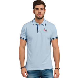 100% polos personnalisés pour hommes en coton biologique avec broderie Logo été doux piqué vêtements décontractés polos pour hommes - Product Image 6