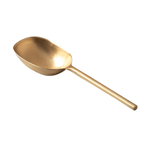Cuchara para Servir Helado de Metal, Chapada en Oro, Pulido Espejo, Cuchara Grande para Bar de Helados, Cuchara de Restaurante, Cubiertos de la Mejor Calidad para Cocina - Product Image 3