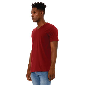 T-Shirt manches courtes col en v unisexe, 100% Airlume, en coton peigné et avec anneau, simple, 4.2 oz - Product Image 2