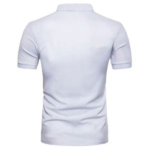 Camiseta de Hombre Personalizada OEM/ODM, Antiarrugas, Bordada, de Manga Corta, Cuello Personalizado, 100% Algodón de Alta Calidad - Product Image 5