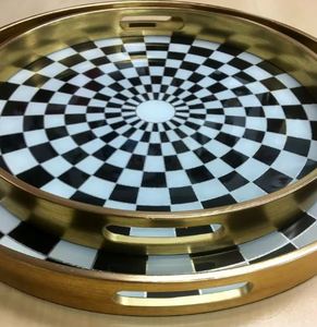 Plateau décoratif de Noël de vente chaude en métal pour la décoration à la maison Assiette de fruits utilisée dans la cuisine à domicile - Product Image 4