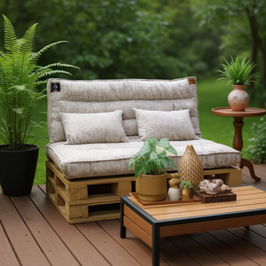 Ensemble de coussins de canapé de jardin 4 pièces de qualité supérieure pour mobilier d'extérieur, terrasse et patio - Vente chaude 5701005601 - Product Image 3