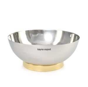Decorative Round Nickel Plated Brass Engraved Bowl Modern Design Wedding Corporate Gifting <b>Red</b> Velvet <b>Box</b> - Product Image 6