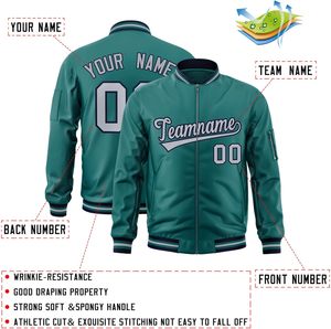 Chaquetas universitarias personalizadas con cremallera para hombres, mujeres, jóvenes, fábrica OEM con opciones de bordado personalizadas - Product Image 2