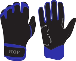 Gants de frappe de baseball professionnels de haute qualité, en cuir respirant avec logo personnalisable, gants de frappe de softball - Product Image 5
