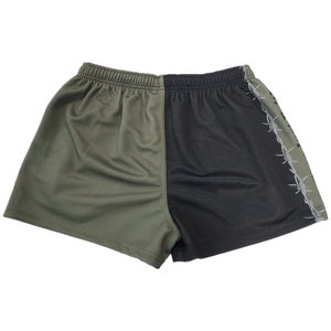 กางเกงขาสั้นกีฬาแบบตาข่ายระบายอากาศ แห้งเร็ว ออกแบบเองได้ สำหรับทุกเพศ พิมพ์ลายแบบซับลิเมชั่น พร้อมกระเป๋าซิป - Product Image 3