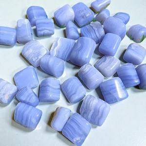 Blue Lace Agate Tumbled Stone Carved <b>Crystal</b> <b>Bracelet</b> for Home Decoration Bulk Wholesale From India Theme of Love and Light - Product Image 1