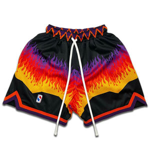Qualité de maille de course de sport avec logo designer hommes sublimation sur mesure vêtements de basket-ball shorts avec poches - Product Image 2