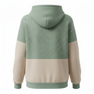 Sweat à capuche pour femme de haute qualité, personnalisé, 100% coton, respirant, design à épaules tombantes, avec col à capuche, logo frontal pour l'hiver - Product Image 2