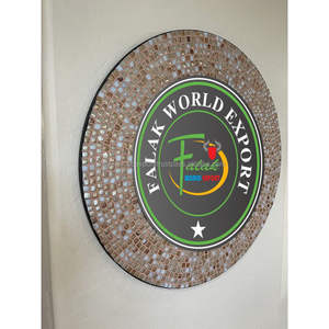 Espejo de pared de resina elegante con marco decorativo personalizable para interiores de casas modernas y rústicas por Falak World Export - Product Image 6