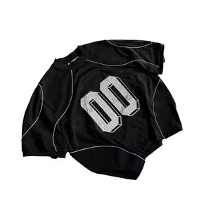 เสื้อตาข่ายสำหรับผู้ชายผ้าเจอร์ซีย์ระบายอากาศได้ผ้าแห้งเร็วออกแบบโลโก้ได้ตามต้องการ - Product Image 3