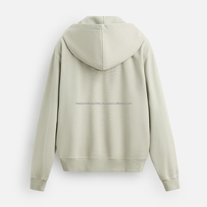 Alta calidad 450 GSM algodón grueso en blanco peso pesado de gran tamaño Unisex Sudadera con capucha logotipo personalizado hombres polar para invierno para hombres - Product Image 2