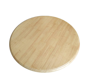 Plato giratorio único Lazy Susan de madera de alta calidad para soportes y estantes de almacenamiento de forma redonda de diseño con venta - Product Image 2
