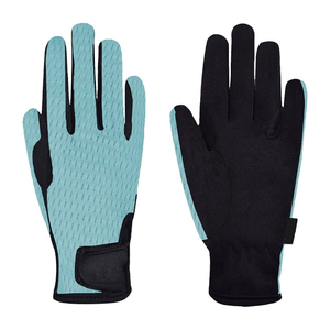 Guantes de equitación ecuestres profesionales Diseño de panel de malla 3D personalizado Cuero ultra transpirable Ligero para montar en invierno - Product Image 1