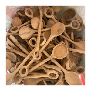 Cuchara de madera tradicional-Cuchara de mango largo para té y postre-Elaborada con madera dura ecológica-Cuchara de madera perfecta para el mercado - Product Image 6