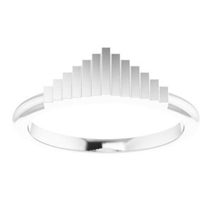 Geometric Stackable Stainless Steel <b>Ring</b> Adjustable Fashionable Eternity Trendy Inlay Gift Style Number and Blank Shape - Product Image 3