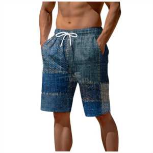 Men's Classic Design Summer <b>Shorts</b> with Elastic <b>Waist</b> Comfortable Streetwear <b>shorts</b> with Pockets with <b>Low</b> MOQ - Product Image 5