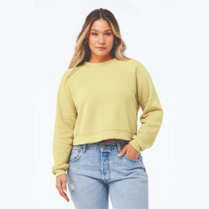 100% coton polaire col rond solide Logo personnalisé broderie sweat femmes respirant personnalisé mode pas cher prix OEM - Product Image 5