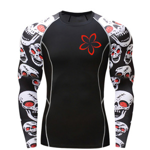 Dropshipping Rashguard personnalisé Jiu Jitsu MMA à manches courtes en Spandex/Polyester, motif super-héros, pour hommes adultes BJJ - Product Image 2