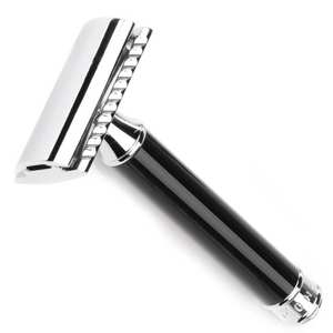 Maquinilla de afeitar de seguridad recta con hoja de doble filo de acero inoxidable alemán, maquinilla de afeitar de acero inoxidable OEM - Product Image 2