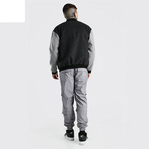 Vente en Gros Personnalisable Décontracté Hommes Faux Varsity Veste Tissu Technique avec Poche Taille et Couleur Personnalisables - Product Image 2