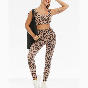 Custom Sublimation Printed Breathable Scrunch Sports <b>Leggings</b> Sets Sustainable Fitness Gym Wear Yoga Workout Sets For Women - Product Image 1