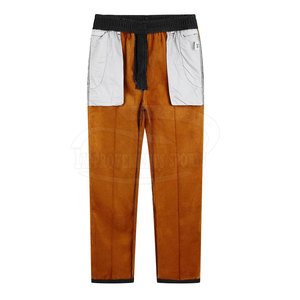 Jeans droits en polaire pour hommes coupe-vent et respirants pour la saison d'hiver, lavage moyen, vente en ligne, vente en gros personnalisée - Product Image 2