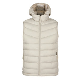 Bubble Puffer matelassé respirant hiver hommes gilet-sans manches veste chauffante avec corne bouton fermeture conception personnalisable - Product Image 6
