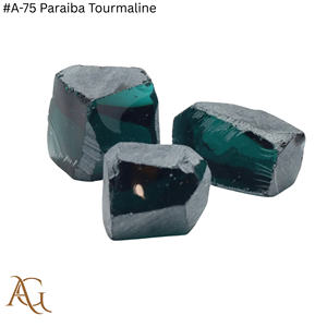 Nano Lab Grown Rough # Une tourmaline Paraiba de 75 carats, couleur bleu néon, gemme taillée, synthétique, simulée, créée en laboratoire, Nanosital - Product Image 1