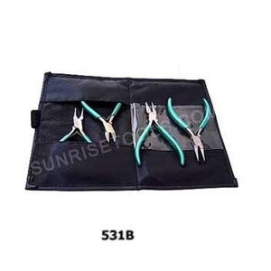 Nylon Wallet <b>Plier</b> <b>Set</b> for Jewelry Making Includes Chain Flat Round Side Cutter Tools - Product Image 2