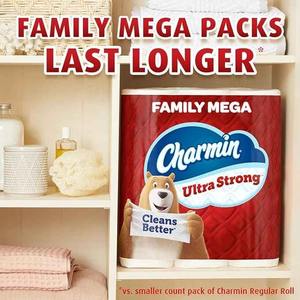 Charmin-Papier hygiénique Ultra Strong Clean Touch, 18 rouleaux de la famille Mega = 90 rouleaux réguliers - Product Image 6