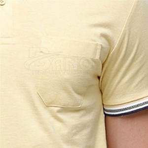 Venta al por mayor nuevo estilo patrón sólido para camiseta Polo en colores personalizados buena venta 220 gramos tejido de punto servicio OEM - Product Image 4