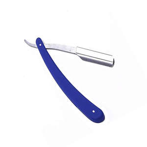 Rasoirs à raser en acier métallique avec manche bleu, confortables pour le rasage sous les bras, pour la beauté - Product Image 5