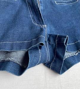Vintage S Taille Denim Shorts Jeanagers Autre Artisanat Jeans Pantalon Court - Product Image 3