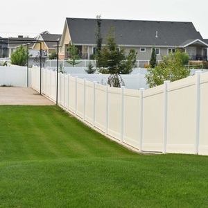 Recinzione in PVC Bianco per Giardino, Muro in PVC da 8 Piedi - Product Image 3