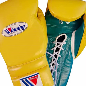 Gants de boxe en cuir sur mesure à lacets dorés antidérapants et respirants - Gants d'entraînement professionnels de haute qualité - Product Image 4