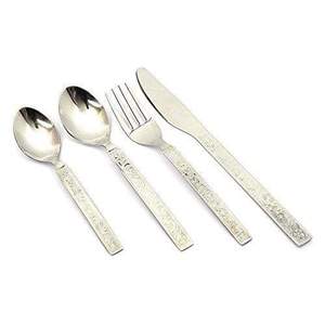 Ensemble de 24 pièces de couteau fourchette cuillère à couverts en matériau personnalisé écologique suspendu avec support en métal à bas prix - Product Image 5