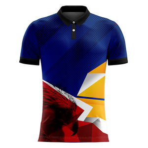 Polos sublimados de alta calidad para hombre, logotipo y color de diseño personalizado - Product Image 1