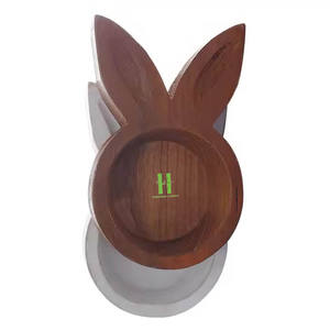 Tazón de masa de conejo hecho a mano, tazón de masa de madera, tazón de masa Vintage blanco rústico personalizado OEM para decoración del hogar de Vietnam - Product Image 1