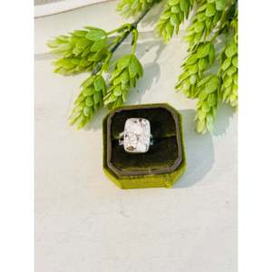 Bague style Southwest avec cheval sauvage et argent sterling, sertie de pierre naturelle et monture en or rose, taille 7.75, idéale pour un cadeau - Product Image 1