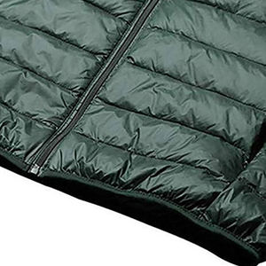 Doudounes d'hiver personnalisables de haute qualité pour hommes, meilleures ventes entièrement avec col montant, tissu en toile, vente en gros OEM - Product Image 6