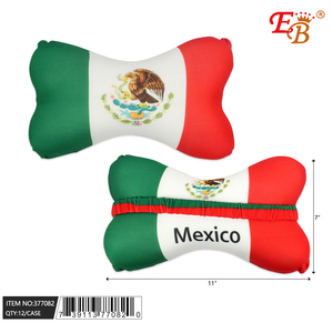 Cuscino per il collo da auto in pelle stile Eb Sports 11X7 con funzione di ventilazione, prodotto in Messico - Product Image 1