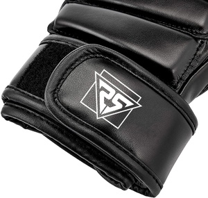 OEM personalizado profesional Kick Boxing guantes Top Quty medio dedo MMA guantes nuevo diseño tamaños 8oz 12oz Material de cuero perforación - Product Image 2