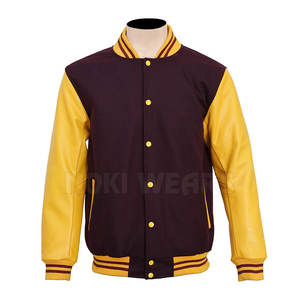 Veste d'hiver pour homme de style streetwear, fabriquée au Pakistan, design personnalisé, avec col montant, logo sur le devant, écologique, imperméable, en laine - Product Image 1