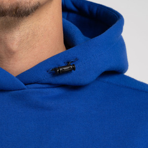 Sudadera con Capucha Extra Grande para Hombre, 100% Algodón, 500 GSM, Peso Pesado, Color Negro, Estilo Vintage Otoñal, Diseño de Logotipo Totalmente Personalizado - Product Image 3