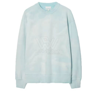 Venta caliente nueva llegada hombres ácido lavado sudadera al por mayor diseño personalizado básico ácido lavado sudadera para hombres - Product Image 3