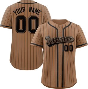 Camiseta de béisbol de corte Atlético abotonada, camiseta de softbol de malla de secado rápido personalizada, aparejos de sublimación bordados, sarga, jóvenes de EE. UU. - Product Image 1