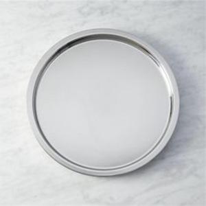 Superbe plateau de service en acier inoxydable au fini miroir qui sert également de plateau décoratif pour les centres de table - Product Image 6